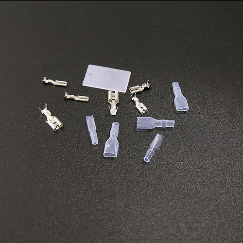 Boxed 6.3/4.8/2.8 plug spring + sheath 50 sets each Cold-pressed terminal block connector 6.3 female plug spring