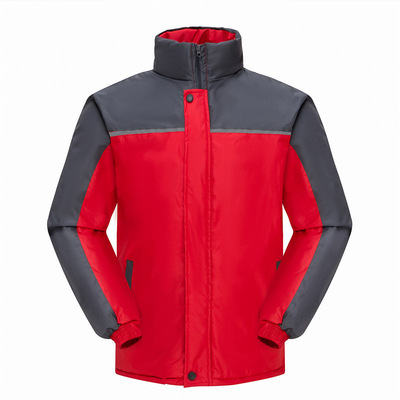 秋冬長袖棉衣棉服沖鋒衣定制logo工作服外套印字團體衫風衣定做