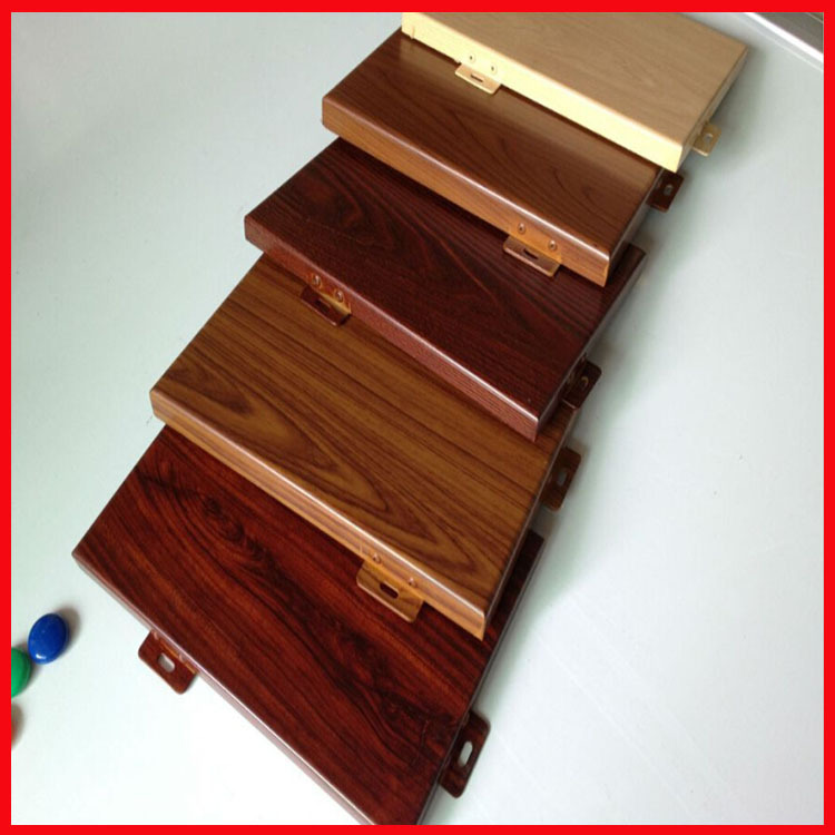 厂家供应3D手感木纹铝单板墙面装饰材料热转印金属板建筑铝幕墙板