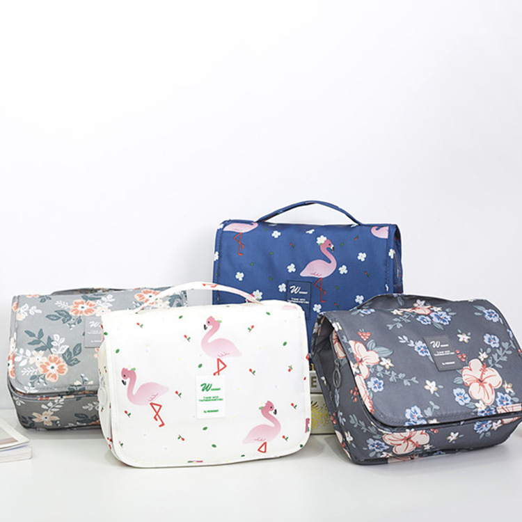 new pattern capacity Hooks Wash bag travel Portable Storage bag Hanging Cosmetics Storage bag