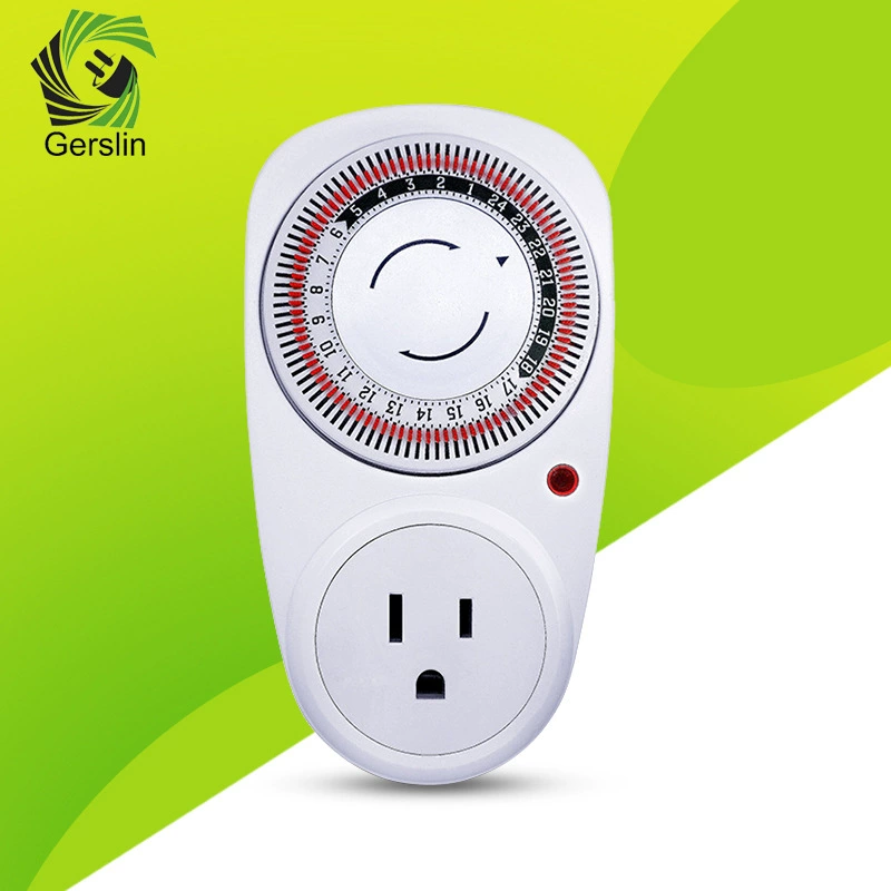 Испытайте образец таймер внешней торговли механический 24 часа поручая время штепсельной вилки Американское гнездо времени переключателя