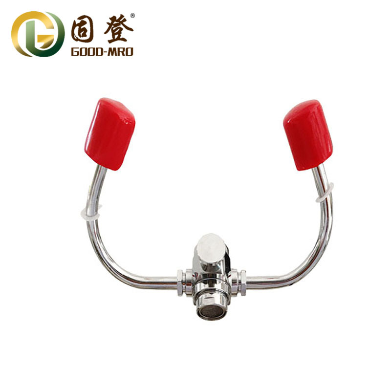 固登供应不锈钢接墙式简易盆式洗眼器 盆式洗眼器厂家