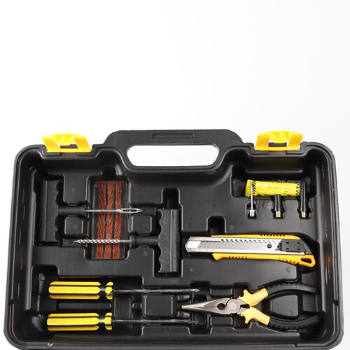 Car manual combination household tool set emergency tool set car air pump tire repair tool box