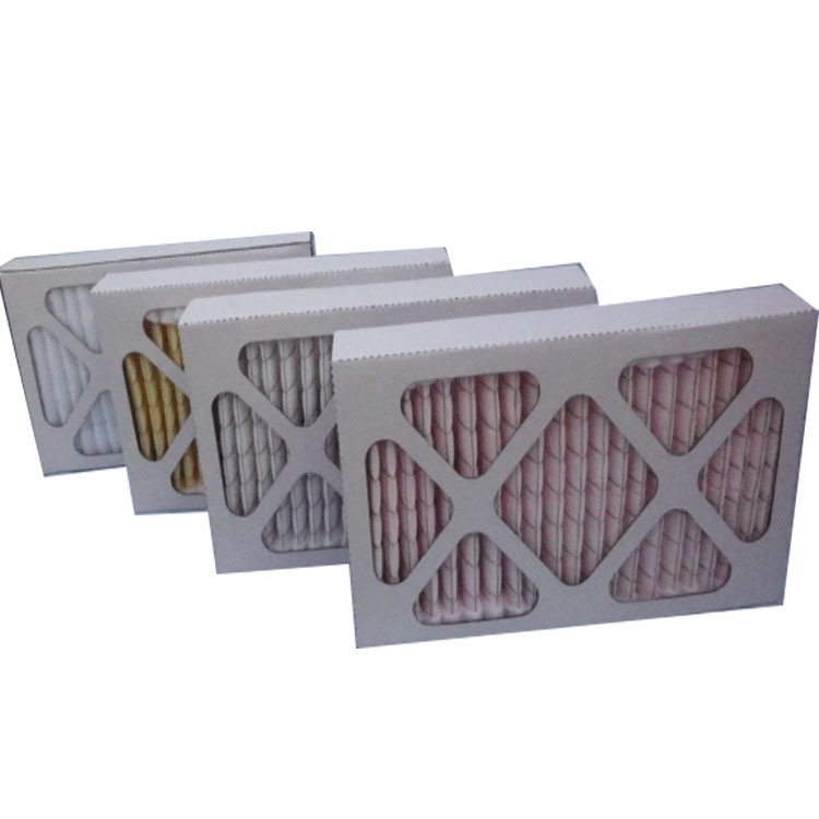 供应空压机房专用G4复合网折叠纸框初效板式过滤器 790*790*76