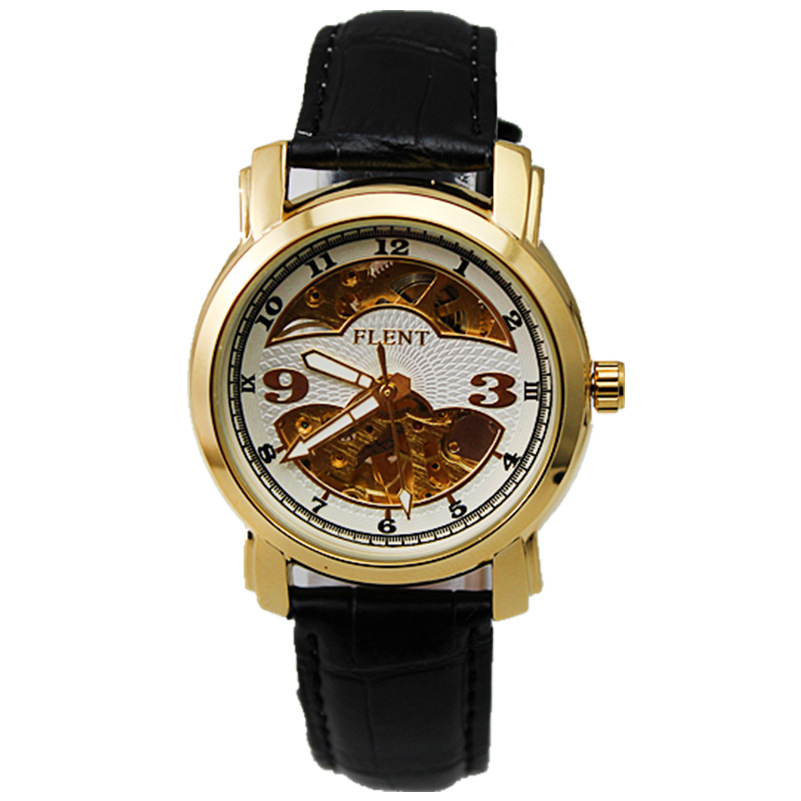 FLENT feilanda 7006 Business Mechanical Watch automático Winding Belt Men's Watch
