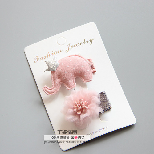 Children's jewelry wholesale material production handmade children's baby hairpins cute set girls' headwear