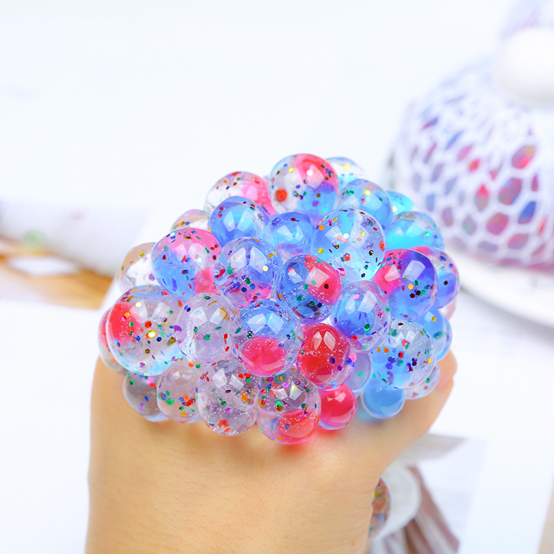 2018新款夜光減壓葡萄球 新奇搞怪發光捏捏樂發泄擠壓玩具