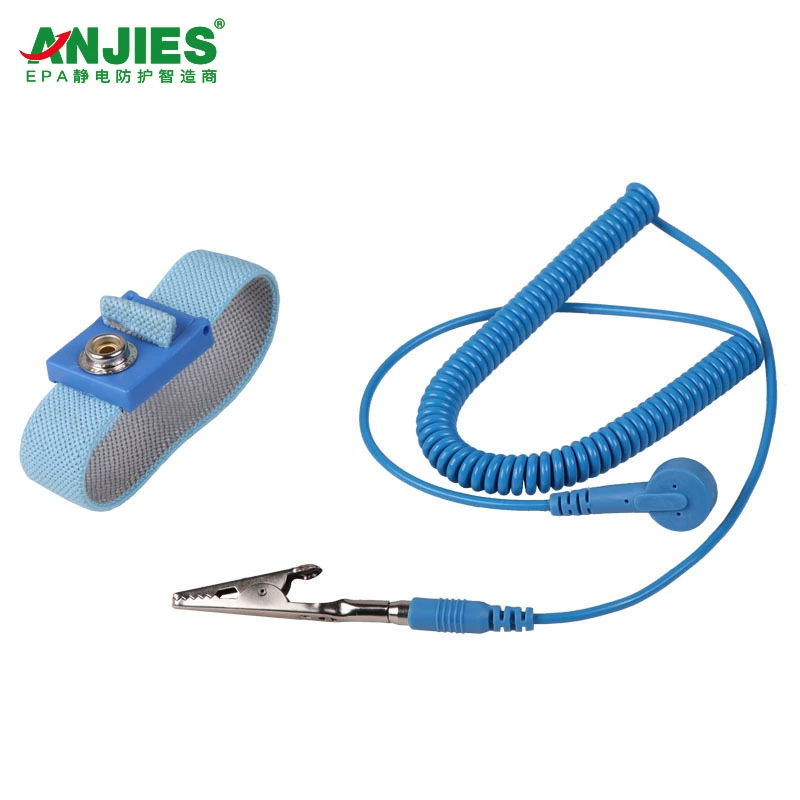 Антистатический браслет с антистатическим браслетом для тела электростатический выпуск для проводного запястья с электростатическим кольцом