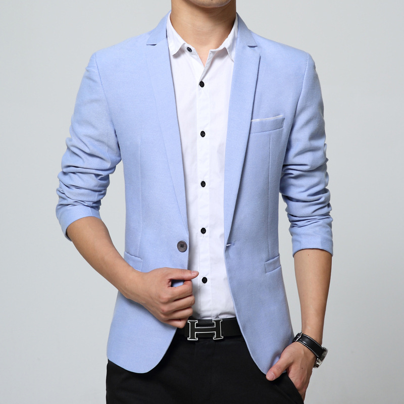 2023 primavera nueva moda juvenil traje casual hombres SLIM-Fit chaqueta popular al por mayor estilo coreano pequeño traje