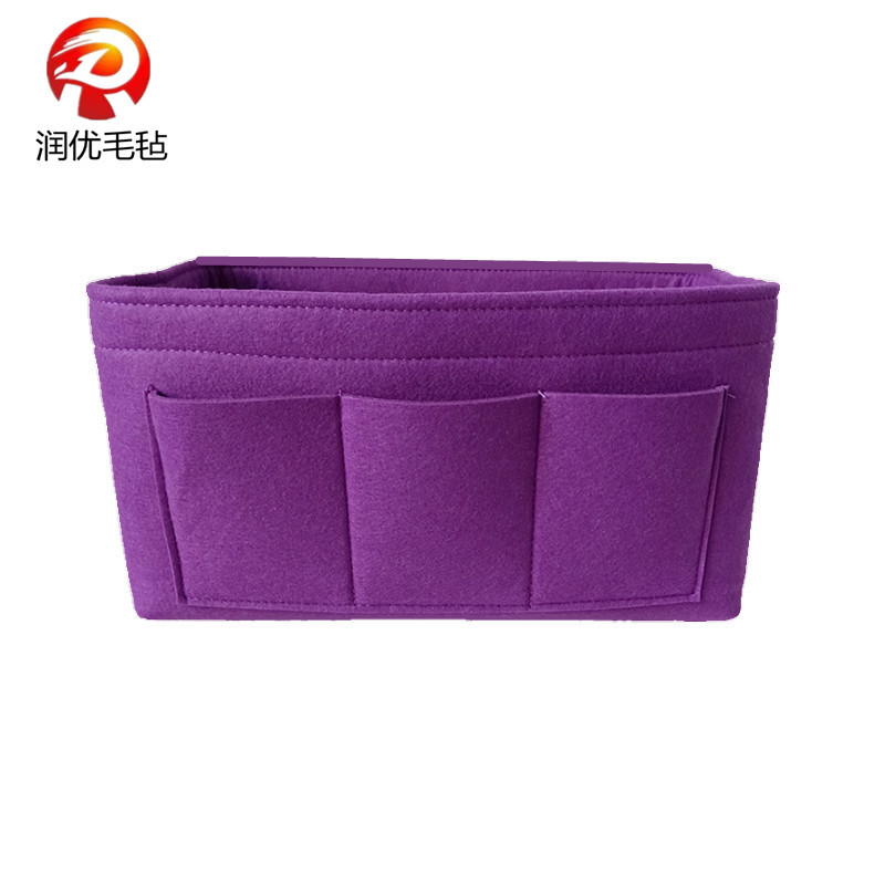 定制毛毡化妆包 多功能环保大容量收纳包 毛毡内胆包 毛毡包中包