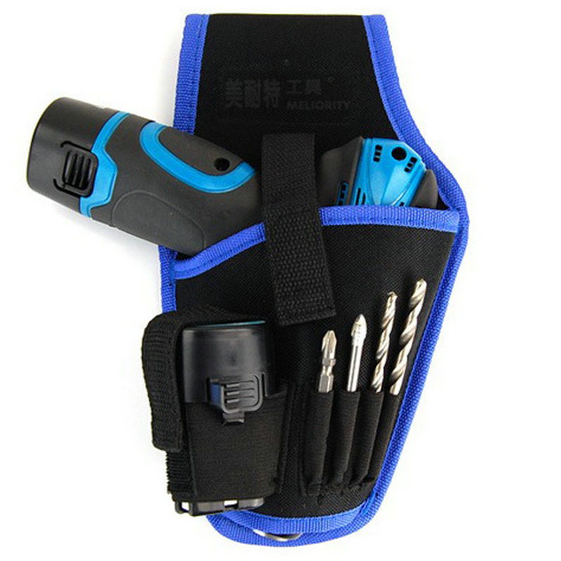 Bolsa de taladro eléctrico pequeño portátil industrial Bolsa de taladro eléctrico pequeño para el hogar Bolsa de cintura para herramientas eléctricas Bolsa de taladro eléctrico de Litio pequeña bolsa de taladro eléctrico