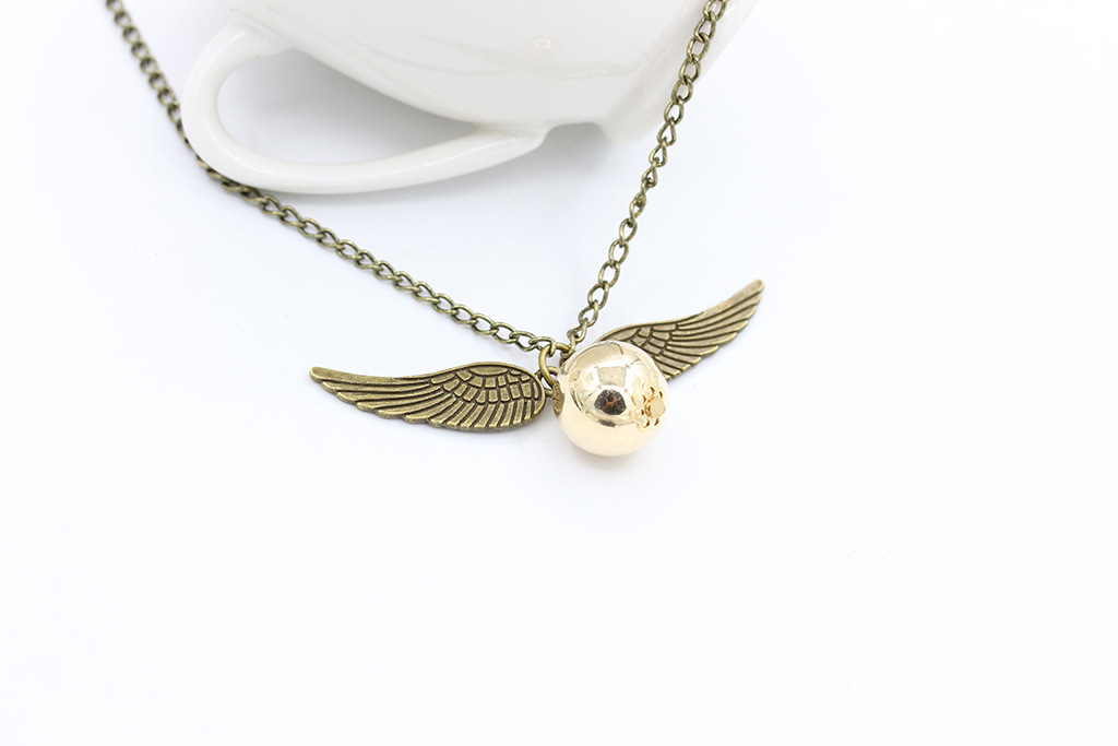 Harry Potter and Deathly Hallows Necklace Angel Wing Necklace Clavicle Chain Wholesale