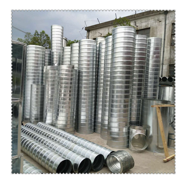 Direct selling customized Stainless steel Spiral Air duct equipment Galvanized air duct Hood Smoke tube Smoke The Conduit goods in stock