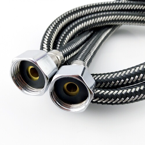 304 stainless steel wire single-head braided tube kitchen sink countertop hot and cold faucet water inlet hose pointed tube