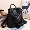 Demi-season backpack, polyurethane fashionable one-shoulder bag, Korean style, 2019, genuine leather