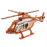 Деревянный вертолет, трехмерная реалистичная головоломка для раннего возраста, конструктор, игрушка