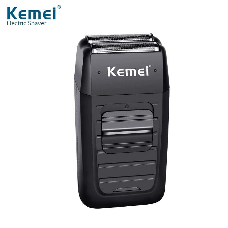 Перезаряжаемая двафольная бритва (Kemei KM-1102) — USB, портативная влажная/сухая мужская бритва