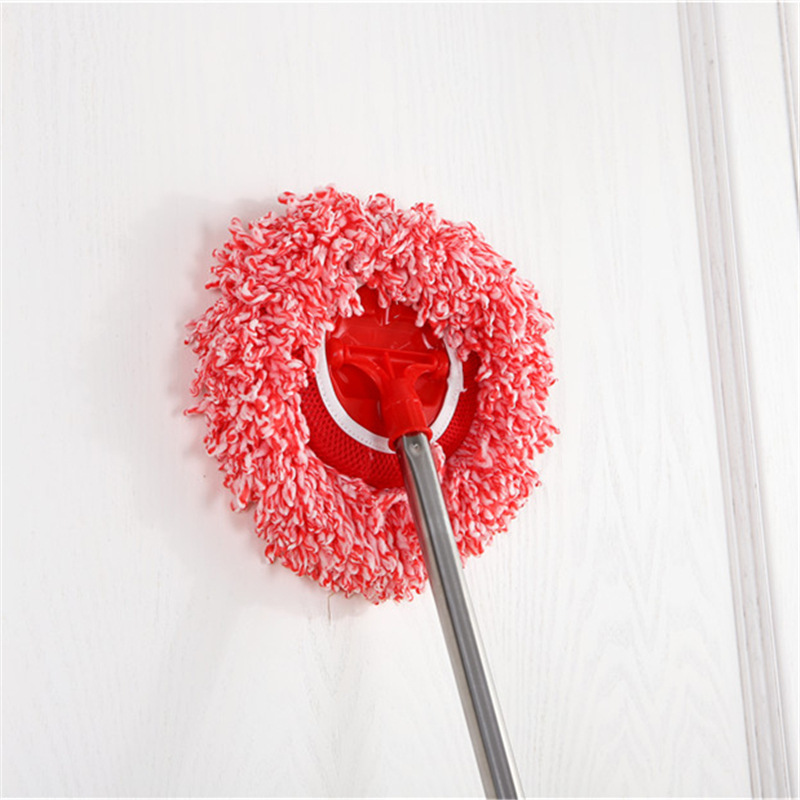 Round fiber yarn stainless steel telescopic rod ceiling cleaning household ceiling cleaning duster dust brush wholesale