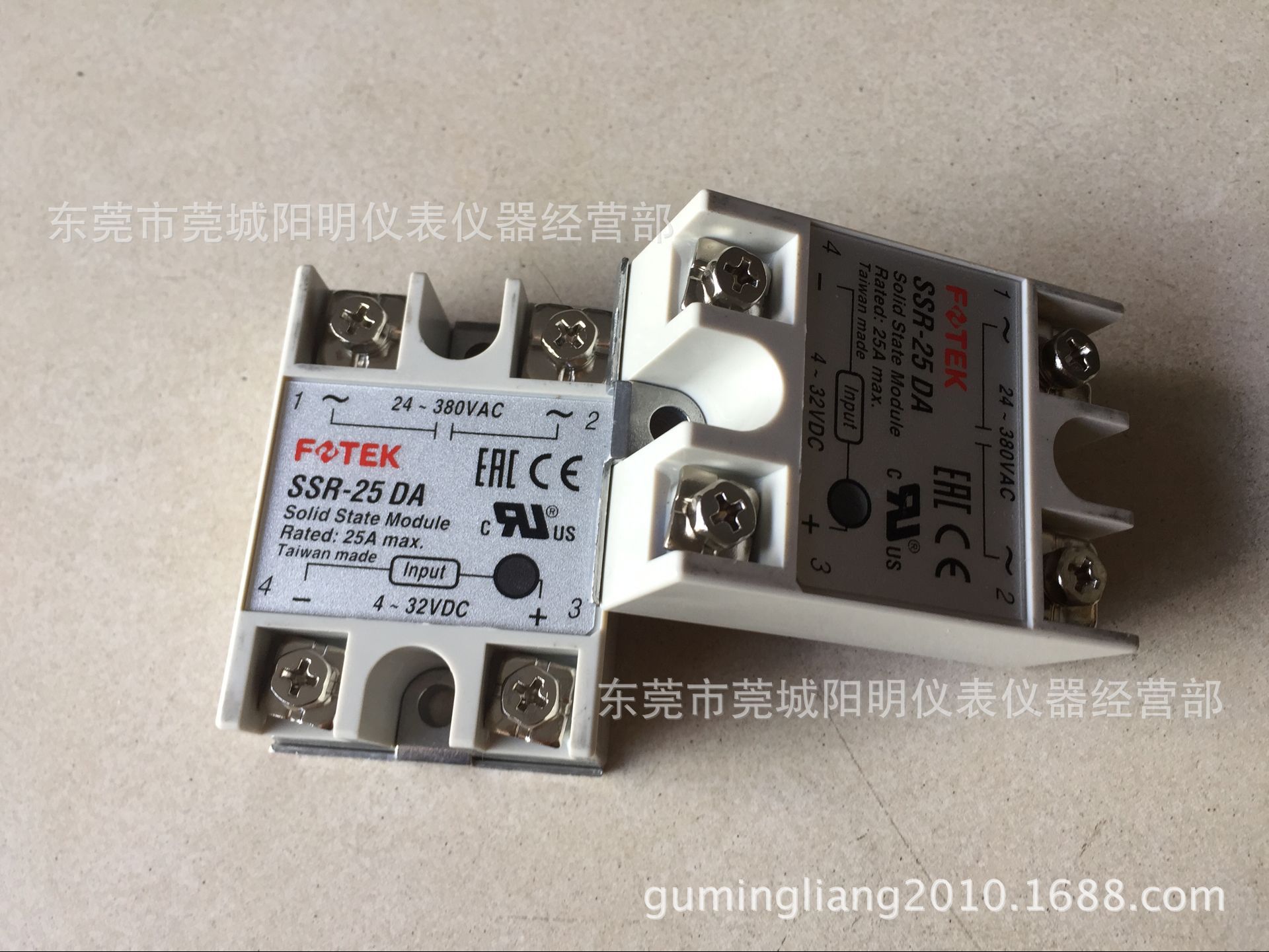 原装正品 FOTEK台湾阳明 单相固态继电器 SSR-25DA 可控硅模块