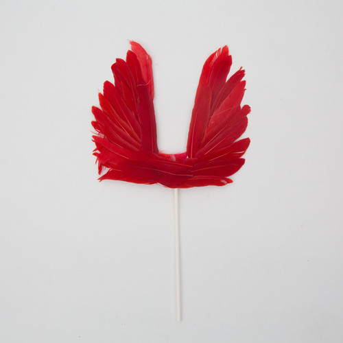 Creative birthday cake white feather wings angel big wings beautiful cake decoration multi-color big feathers