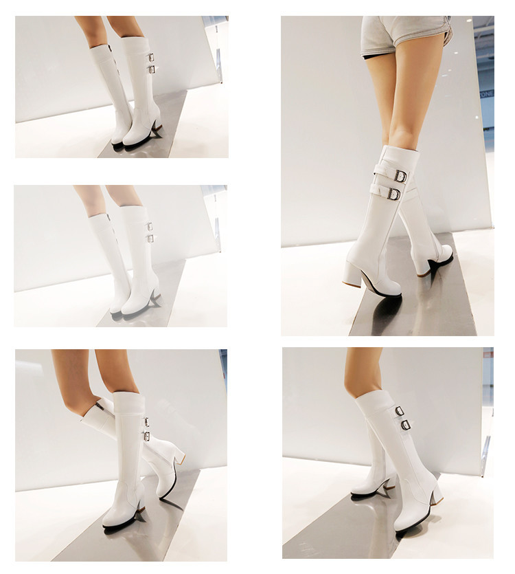 Bottes femme en PU artificiel - Ref 3354705 Image 16