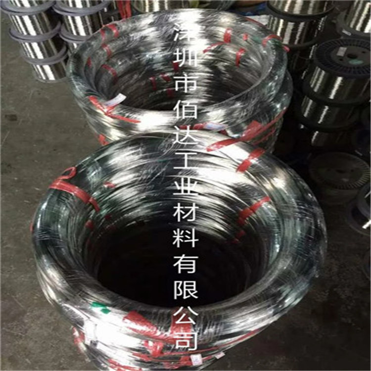 进口SUS304H镀镍不锈钢弹簧线   不锈钢挂具线 光亮304.316挂具线