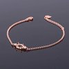 Platinum golden bracelet, silver 925 sample, 18 carat white gold, pink gold