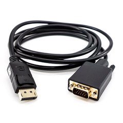 DP to VGA Cable 1.8m DisplayPort to VGA Adapter Computer to High-Definition Cable