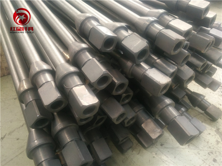 红星厂家直销 2.4米四方尾空心钻杆  锚杆机钻杆
