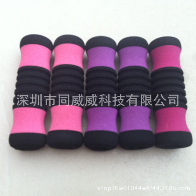 厂家生产EVA磨砂手把套 EVA研磨把套 双色跳绳NBR海绵手柄套