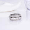 Zirconium, ring with stone, diamond jewelry natural stone, European style, diamond encrusted, wholesale