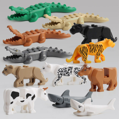 Foreign trade gift 3D animal crocodile Building blocks Giraffe Building blocks children DIY Assemble Activities Gift Toys
