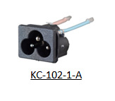 插座 KC系列 卡入/PCB EN60320 AC电源C6公座 3 pins焊线或带线