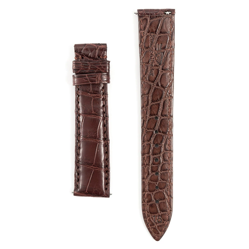 В наличии оптом двухсторонний ремешок из кожи аллигатора для мужчин и женщин аксессуары для часов кожаный ремешок оптом Креативные аксессуары для часов