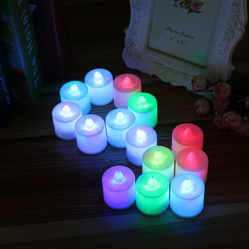 Directo de fábrica LED electrónico lámpara de la vela lágrimas CR2032 pequeño té de cera vela de onda de gran suministro