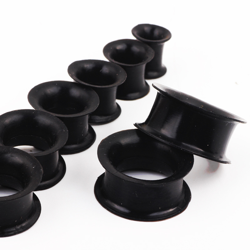 European American Style Silicone Double Horn Ear Expander 4-25mm Ear Tunnels Piercing Jewelry Wholesale detail image 15