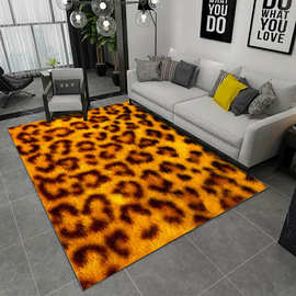 新品动物皮毛孔雀羽客厅卧室地毯 跨境carpet 3D fur rug家居地毯