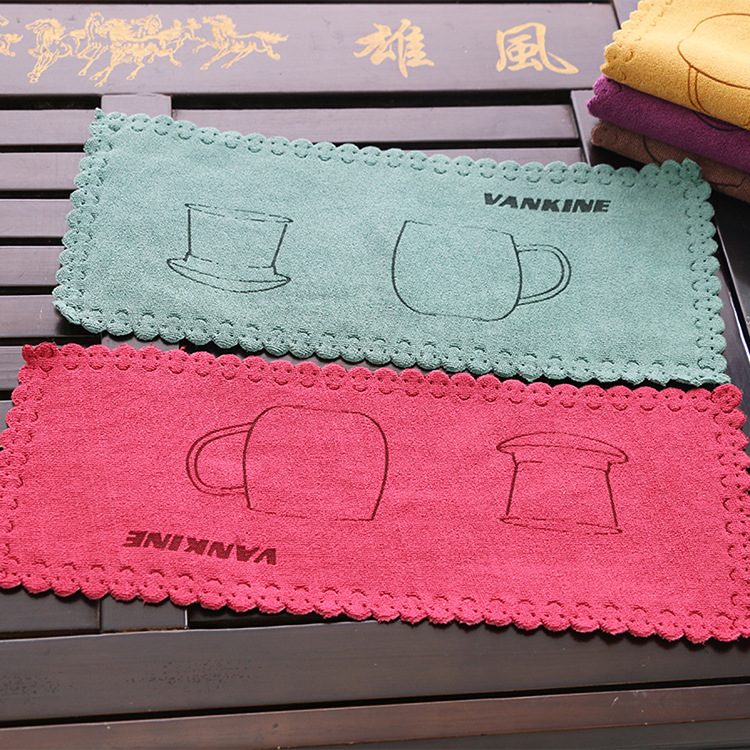 厂家批发纤维茶巾日式餐巾餐布加厚擦拭布吸水抹布毛巾茶巾可定制