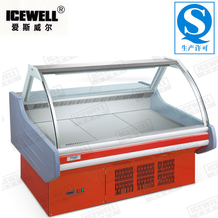 爱斯威尔厂家批发卧式冷藏柜定做生鸭脖卤味连锁冷冻卧式掀盖冰柜