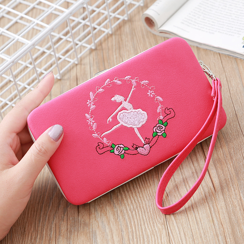 Fashion Long Multifunctional Embroidered Portable Wallet Wholesale display picture 29