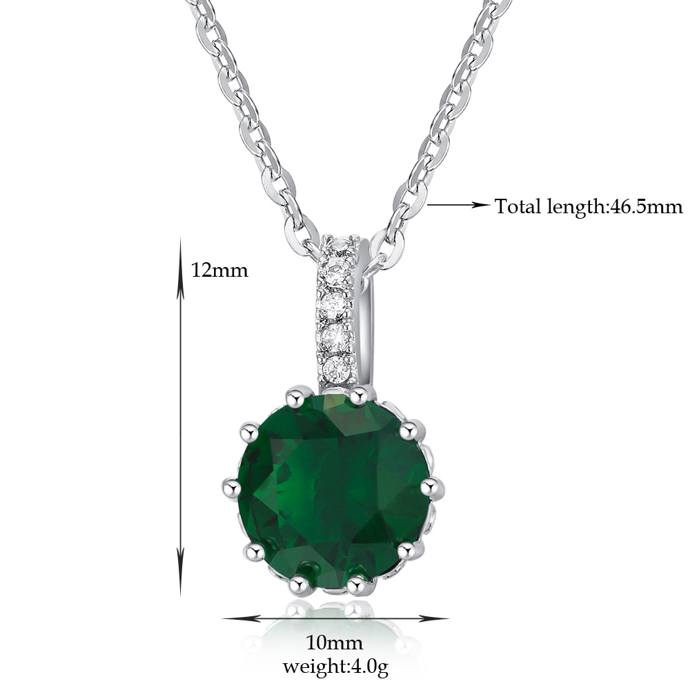 Brand copper multicoloured pendant with zircon