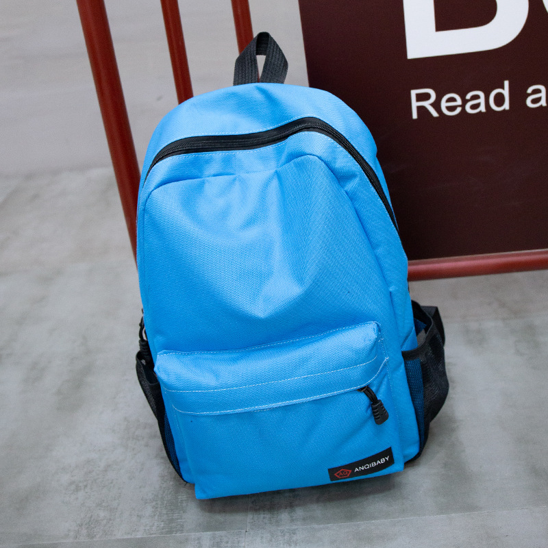 學生書包女韓版校園學生雙肩包簡約男背包旅行休閑包壹件代發