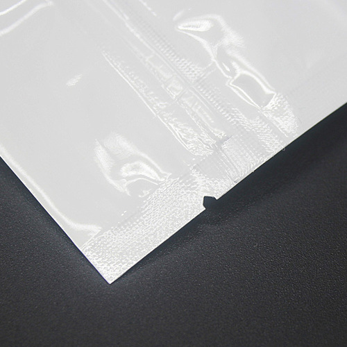 Pearl film Yin and Yang bag white transparent zipper flat bottom self-sealing bag mobile phone case data line earphone plastic packaging bag 