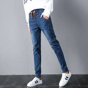 Loose waist high waist jeans trousers summer and autumn the new