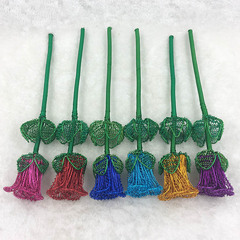 【大玫瑰花】創意DIY鋁線工藝品 手工玫瑰花模型彩色工藝花批發