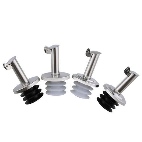 Manufacturer wholesale stainless steel oil bottle stopper 3.2cm diameter automatic lid silicone wine stopper supports formulation