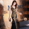 Black Fishtail Banquet Evening Dress