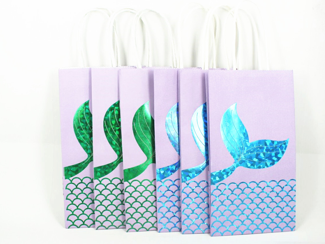 Mermaid Paper Party Gift Bags 1 Piece display picture 17