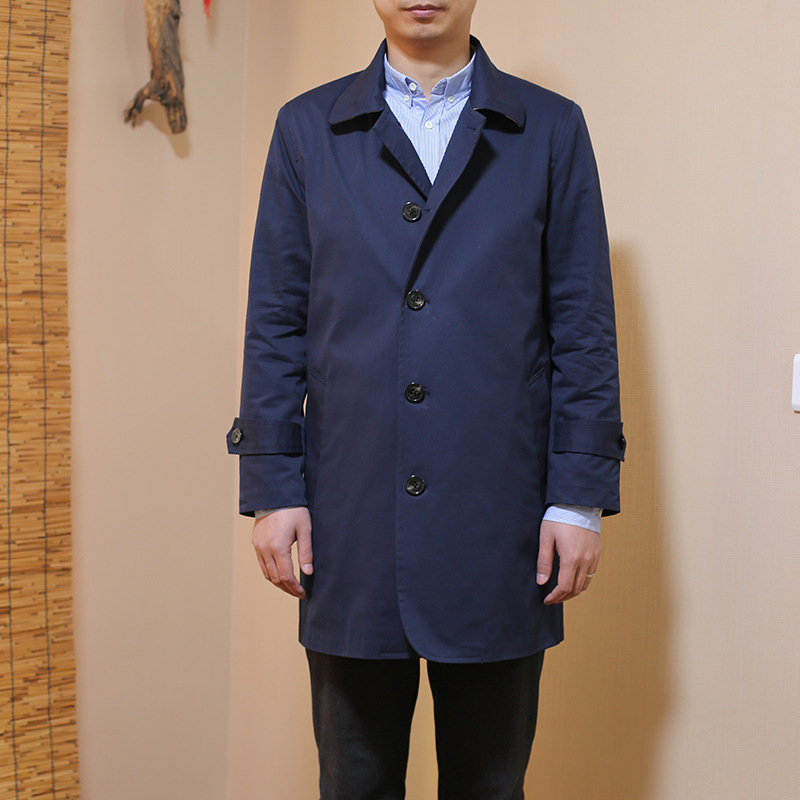 欧美风格修身单排扣风衣 实力厂家供货批发 可定做 欧美风衣