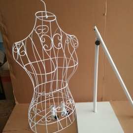 铁艺服装展示道具 铁艺模特架女人模特婚纱拍摄可吊可穿裤裙